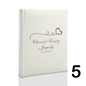 Album na chrzest, wsuwany, 100 zdjęć 15x21, personalizowany, 5 wzorów